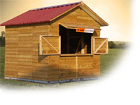Houten Verkoopchalet